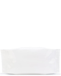 Белый кожаный клатч от MM6 MAISON MARGIELA