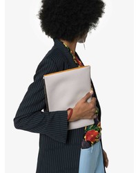 Белый кожаный клатч от Marni