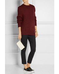 Белый кожаный клатч от Valextra