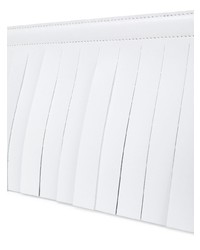 Белый кожаный клатч от MM6 MAISON MARGIELA