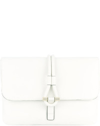 Белый кожаный клатч от Tila March