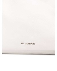 Белый кожаный клатч от Jil Sander