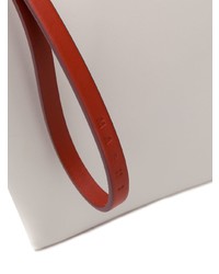 Белый кожаный клатч от Marni