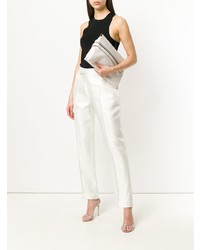 Белый кожаный клатч от Tom Ford