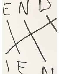 Мужской белый кожаный мужской клатч с украшением от Fendi