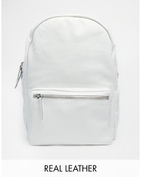 Женский белый кожаный рюкзак от American Apparel