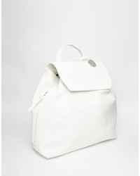 Женский белый кожаный рюкзак от Fiorelli