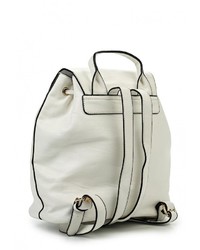 Женский белый кожаный рюкзак от Chantal