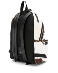 Мужской белый кожаный рюкзак от Saint Laurent