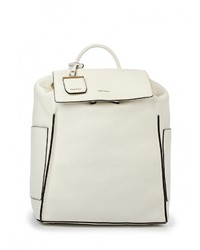 Женский белый кожаный рюкзак от DKNY