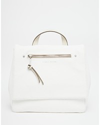Женский белый кожаный рюкзак от Fiorelli