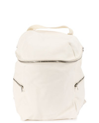 Женский белый кожаный рюкзак от Guidi