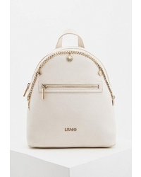 Женский белый кожаный рюкзак от Liu Jo
