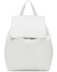 Женский белый кожаный рюкзак от Mansur Gavriel
