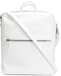 Женский белый кожаный рюкзак от Marsèll