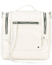 Женский белый кожаный рюкзак от MCQ
