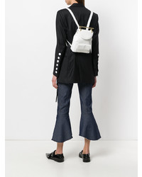 Женский белый кожаный рюкзак от M2Malletier