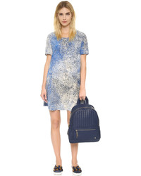 Женский белый кожаный рюкзак от Deux Lux