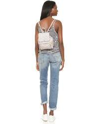 Женский белый кожаный рюкзак от Kate Spade