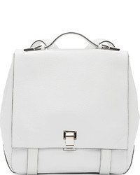 Женский белый кожаный рюкзак от Proenza Schouler