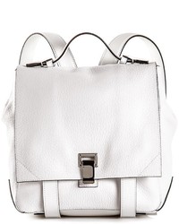 Женский белый кожаный рюкзак от Proenza Schouler