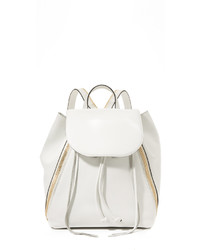 Женский белый кожаный рюкзак от Rebecca Minkoff