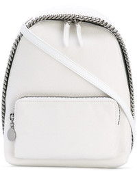 Женский белый кожаный рюкзак от Stella McCartney