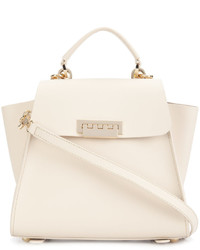 Женский белый кожаный рюкзак от Zac Posen