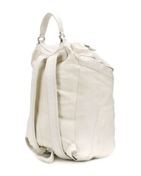 Мужской белый кожаный рюкзак от Giorgio Brato