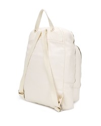 Мужской белый кожаный рюкзак от Guidi