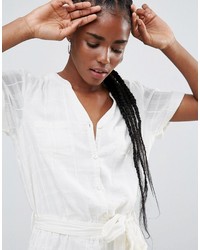 Белый комбинезон с шортами от Bellfield