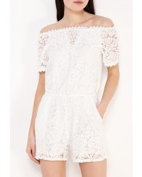 Белый комбинезон с шортами от By Swan