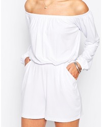 Белый комбинезон с шортами от Asos