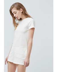 Белый комбинезон с шортами от Mango