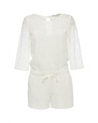 Белый комбинезон с шортами от Naf Naf