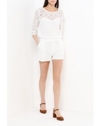 Белый комбинезон с шортами от Naf Naf