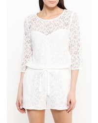 Белый комбинезон с шортами от Naf Naf