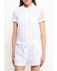 Белый комбинезон с шортами от Naf Naf