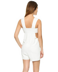 Белый комбинезон с шортами от Alexander Wang
