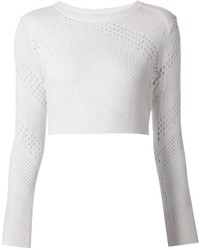 Белый короткий свитер от IRO