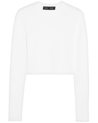 Белый короткий свитер от Proenza Schouler