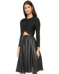 Белый короткий свитер от Blaque Label