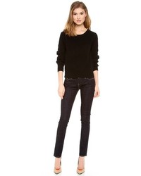 Белый короткий свитер от 525 America