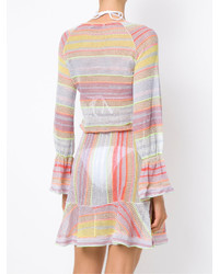 Белый кружевной бикини-топ от Cecilia Prado