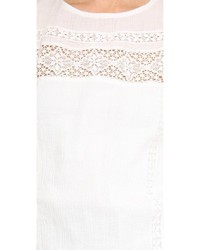 Белый кружевной комбинезон с шортами от Dolce Vita