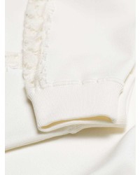 Женский белый кружевной свитер с круглым вырезом от Givenchy
