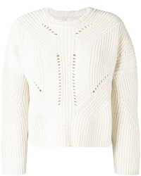 Женский белый кружевной свитер от Isabel Marant