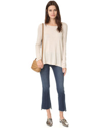 Женский белый кружевной свитер от Joie