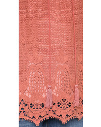 Белый кружевной топ без рукавов от Ella Moss