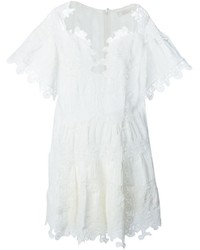 Белый льняной комбинезон с шортами от Chloé